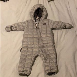 3-6months The North Face thermal onesie.